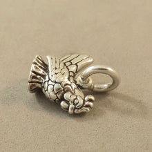 Load image into Gallery viewer, CHICKEN / HEN .925 Sterling Silver 3-D Charm Small Tiny Pendant Bird bi14