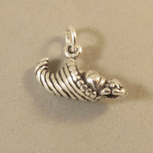 Load image into Gallery viewer, CORNUCOPIA .925 Sterling Silver 3-D Charm Pendant Thanksgiving Horn of Plenty Basket Pilgrim hl13