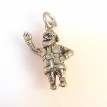 Load image into Gallery viewer, SANTA CLAUS .925 Sterling Silver 3-D Charm Pendant Golly Old Saint Nick Christmas Holiday hl04