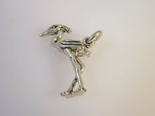 Load image into Gallery viewer, HERON .925 Sterling Silver 3-D Charm Pendant Bird Egret Crane Gray Reef Figural bi18