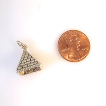 Load image into Gallery viewer, EGYPTIAN PYRAMID .925 Sterling Silver 3-D Charm Pendant Egypt Monument Travel Mexico tz04