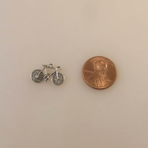 BICYCLE .925 Sterling Silver 3-D Charm Pendant Trail City Tour Bike Ten Speed Mountain Racing sp18