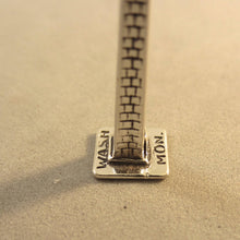 Load image into Gallery viewer, WASHINGTON MONUMENT .925 Sterling Silver 3-D Charm Pendant Landmark DC Travel pm37