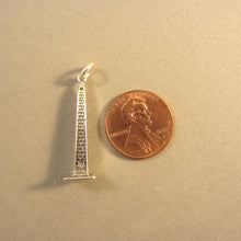 Load image into Gallery viewer, WASHINGTON MONUMENT .925 Sterling Silver 3-D Charm Pendant Landmark DC Travel pm37