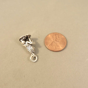 MARZOCCO LION .925 Sterling Silver 3-D Charm Pendant Florence Italy piazza della signoria ti37