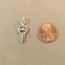 Load image into Gallery viewer, Sale! KEY .925 Sterling Silver 3-D Charm Pendant Basic Simple House Car Old HM117