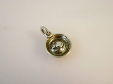 Load image into Gallery viewer, Sale! KITTY BOWL 3-D .925 Sterling Silver Charm Pendant Kitten Food Dish Pet SL10K