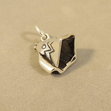 Load image into Gallery viewer, TEEPEE .925 Sterling Silver 3-D Charm Pendant Native American Indian Tepee Tee Pee Tribe TW05