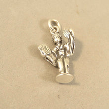 Load image into Gallery viewer, GEISHA .925 Sterling Silver 3-D Charm Pendant Asian Japan Japanese Dancer Lady Girl ta16