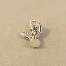 Load image into Gallery viewer, GEISHA .925 Sterling Silver 3-D Charm Pendant Asian Japan Japanese Dancer Lady Girl ta16