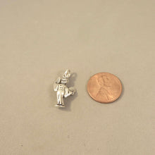 Load image into Gallery viewer, GEISHA .925 Sterling Silver 3-D Charm Pendant Asian Japan Japanese Dancer Lady Girl ta16