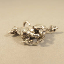 Load image into Gallery viewer, GALLOPING MUSTANG 3-D .925 Sterling Silver Charm Pendant Horse Pony Mare Stallion AN65