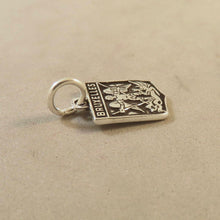 Load image into Gallery viewer, BRUXELLES .925 Sterling Silver Charm Pendant Brussels Belgium Travel Shield Coat of Arms td07