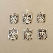 Load image into Gallery viewer, BRUXELLES .925 Sterling Silver Charm Pendant Brussels Belgium Travel Shield Coat of Arms td07