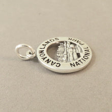 Load image into Gallery viewer, CANYONLANDS National Park .925 Sterling Silver Charm Pendant Utah The Needles Canyon Lands np46