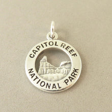 Load image into Gallery viewer, CAPITOL REEF National Park .925 Sterling Silver Charm Pendant Utah Chimney Rock np45