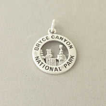 Load image into Gallery viewer, BRYCE CANYON National Park .925 Sterling Silver Charm Pendant Utah Hoodoo Traveling Kings np44