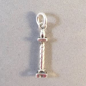 ASTORIA COLUMN .925 Sterling Silver Charm Pendant Oregon Astor Tower Columbia River Travel nw21