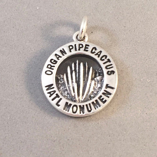 ORGAN PIPE CACTUS National Monument .925 Sterling Silver Charm Pendant Arizona Park pm60