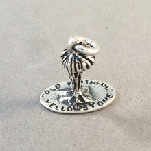 Load image into Gallery viewer, OLD FAITHFUL GEYSER 3-D .925 Sterling Silver Charm Pendant Yellowstone National Park WY pm57