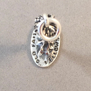 OLD FAITHFUL GEYSER 3-D .925 Sterling Silver Charm Pendant Yellowstone National Park WY pm57