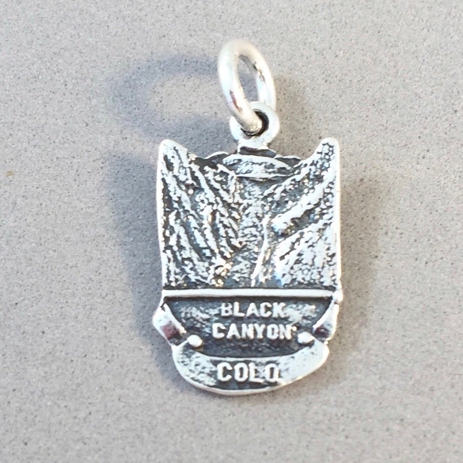 BLACK CANYON of the Gunnison Colorado .925 Sterling Silver Charm Pendant National Park pm56