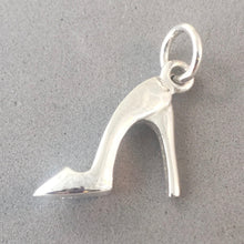 Load image into Gallery viewer, Stiletto HIGH HEEL Shoe .925 Sterling Silver 3-D Charm Pendant Pump Tall Stiletto  du09