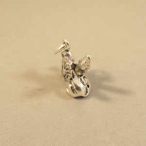 GRIFFIN .925 Sterling Silver 3-D Charm Pendant Lion Eagle Travel Greek Mythology Gryphon my04