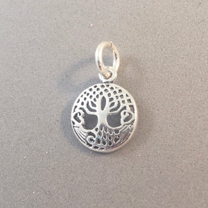 Celtic Knot TREE OF LIFE .925 Sterling Silver Tiny Charm Pendant Garden Small Irish Ireland ga61