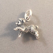 Load image into Gallery viewer, COUNTING SHEEP .925 Sterling Silver 3-D Charm Pendant Mary&#39;s Little Lamb Animal Farm Baby AZ07