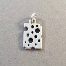 Load image into Gallery viewer, Sale! SLICE OF CHEESE .925 Sterling Silver 3-D Charm Pendant Food Kitchen Swiss KT135