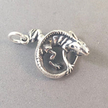 Load image into Gallery viewer, BEARDED DRAGON/ IGUANA .925 Sterling Silver 3-D Charm Pendant  Lizard an14