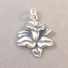 Load image into Gallery viewer, DAFFODIL .925 Sterling Silver 3-D Charm Pendant Flower Garden Bulb Festival Calla Lily ga44