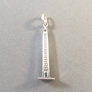 WASHINGTON MONUMENT .925 Sterling Silver 3-D Charm Pendant Landmark DC Travel pm37