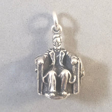 Load image into Gallery viewer, LINCOLN MEMORIAL 3-D Heavy .925 Sterling Silver Charm Pendant Landmark Washington DC Travel pm39