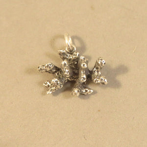 CORAL REEF .925 Sterling Silver 3-D Charm Pendant Snorkel Scuba Diving Great Barrier Australia nt11