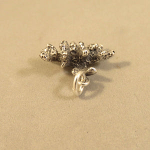 CORAL REEF .925 Sterling Silver 3-D Charm Pendant Snorkel Scuba Diving Great Barrier Australia nt11