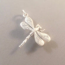Load image into Gallery viewer, DRAGONFLY .925 Sterling Silver 3-D Charm Pendant Garden Insect BI35