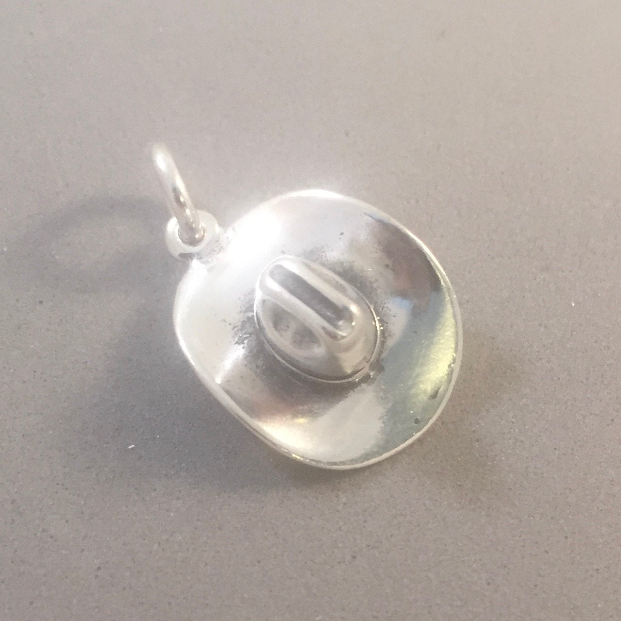 COWBOY HAT Sterling Silver 3-D Charm Pendant Cowgirl Western
