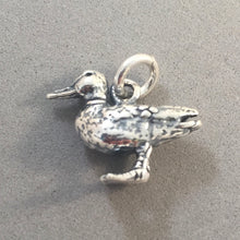 Load image into Gallery viewer, DUCK .925 Sterling silver Charm Pendant Bird Duckling Mallard Waterfowl bi07