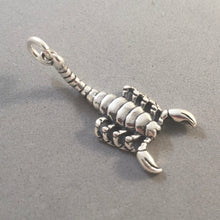 Load image into Gallery viewer, SCORPION .925 Sterling silver 3-D Charm Pendant Horoscope Astrology Zodiac Scorpio Insect Bug BI36
