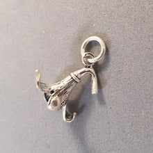 Load image into Gallery viewer, BLUEBELL FLOWER .925 Sterling Silver 3-D Charm Pendant Blossom Snowdrop Trumpet Lily Scilla ga37