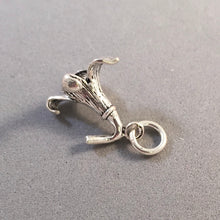 Load image into Gallery viewer, BLUEBELL FLOWER .925 Sterling Silver 3-D Charm Pendant Blossom Snowdrop Trumpet Lily Scilla ga37