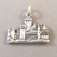 Load image into Gallery viewer, CHILLON CASTLE 3-D .925 Sterling Silver Charm Pendant Lake Geneva Switzerland Europe Nw ts11