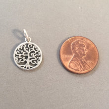 Load image into Gallery viewer, Sale! SWIRL BRANCHES Small TREE .925 Sterling Silver Charm Pendant Tree of Life Roots Leaves Oak GA129