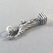 Load image into Gallery viewer, STATUE of LIBERTY Large .925 Sterling Silver 3-D Charm Pendant Landmark New York City Manhattan pm34