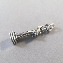 Load image into Gallery viewer, STATUE of LIBERTY Large .925 Sterling Silver 3-D Charm Pendant Landmark New York City Manhattan pm34