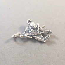 Load image into Gallery viewer, RODEO RIDER .925 Sterling Silver 3-D Charm Pendant Cowboy Cowgirl Bucking Bronco Horse AN34