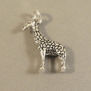 Sale! GIRAFFE Large .925 Sterling silver 3-D Charm Pendant Safari Africa Animal an190