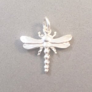 Sale! DRAGONFLY Small Shiny .925 Sterling Silver Charm Pendant Garden Insect BI134